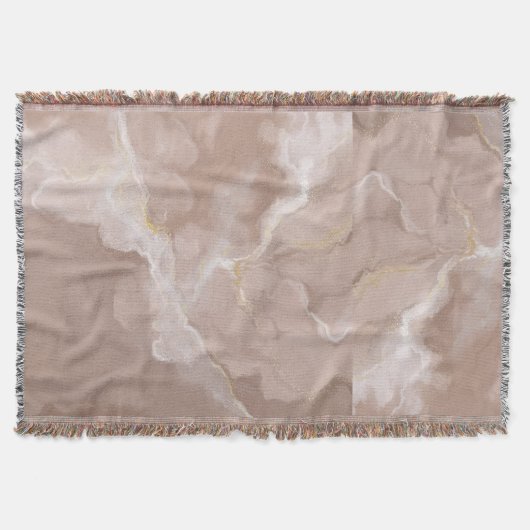 Bruin Elegant Gift Sierkussen – Gezellig Decoratie Deken (Voorkant)