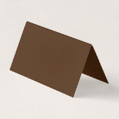 Bruin Elegant Plain Professional Modern Visitekaartje (Achterkant)