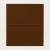 Bruin Elegant Plain Professional Modern Visitekaartje (Binnenkant ongevouwen)