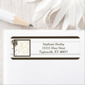 Bruin Elegant Tree Wedding Return Address Label (Insitu)