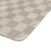 Bruin en Beige Checkerboard Snijplank (Hoek)