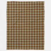 Bruin en beige speldenstaafjes fleece deken (Voorkant)