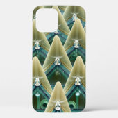 Bruin en blauw behang Case-Mate iPhone case (Achterkant)
