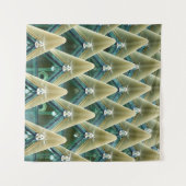 Bruin en blauw behang wandkleed (Voorkant (horizontaal))