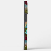 Bruin en blauw gespikkelde kartonnen was Case-Mate iPhone case (Achterkant / Rechts)