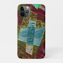 Bruin en blauw gespikkelde kartonnen was