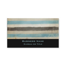 Bruin en Blauw horizontale strepen in Waterverf