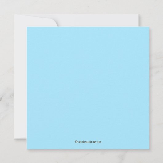 Bruin en blauw  Lijst Kaart (Achterkant)