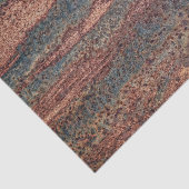 Bruin en blauw robuust metalen patroon tissuepapier (Detail)