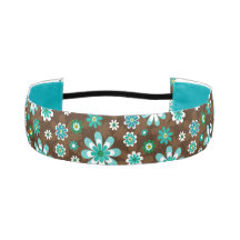 Bruin en blauw-roodbloemen