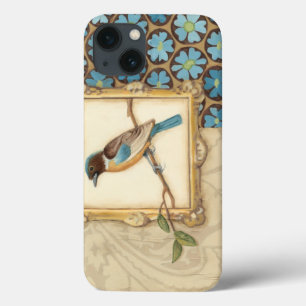 Bruin en blauw vogel op een filiaal Case-Mate iPhone case