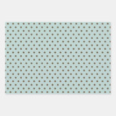 Bruin en Blauwgroen gnome | Kerstfeestdag Inpakpapier Vel (Voorkant 2)