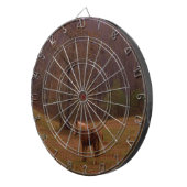 Bruin en blond paard in een veld dartbord (Voorkant Rechts)