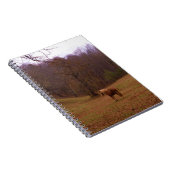 Bruin en blond paard in een veld notitieboek (Rechterzijde)