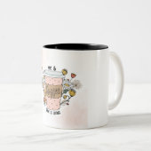 Bruin en Crème Esthetische Koffie Mok (Voorkant rechts)