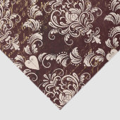 Bruin- en crèmekleurpatroon tissuepapier (Detail)