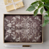 Bruin- en crèmekleurpatroon tissuepapier (Geschenk)