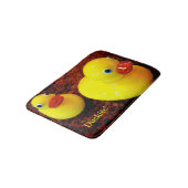 Bruin en geel Eenden Bath Mats - 16 inch x 24 inch Badmat (Gekanteld)