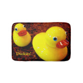 Bruin en geel Eenden Bath Mats - 16 inch x 24 inch Badmat (Voorkant)