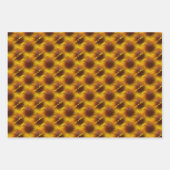 Bruin en geel wervelt Abstract gepersonaliseerd Inpakpapier Vel (Voorkant)