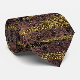 BRUIN EN GLITTERS STROPDAS
