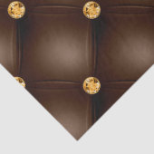 Bruin en Goud Getuft Tissuepapier (Detail)