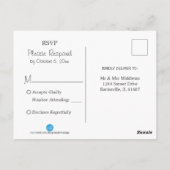 Bruin en Goud Glitters - RSVP Briefkaart (Achterkant)