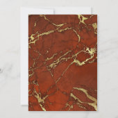 Bruin en Goud Herfst Herfst Marmer 21e Verjaardag Kaart (Achterkant)