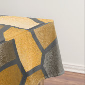 Bruin en Goud Mozaïek Tafelkleed (Voorbeeld)