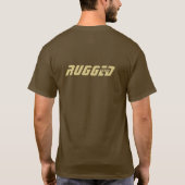 bruin en goud RUGGED GEEK Motherboard Tech T-shirt (Achterkant)