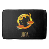 Bruin en goud Weegschaal sterrenbeeld zwart Badmat (Voorkant)