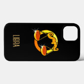 Bruin en goud Weegschaal sterrenbeeld zwart Case-Mate iPhone Case (Achterkant (horizontaal))