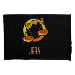 Bruin en goud Weegschaal sterrenbeeld zwart Kussensloop