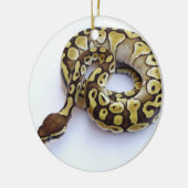 Bruin en goudbal Python 2 Keramisch Ornament (Links)