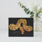 Bruin en goudbal Python Briefkaart (Staand voorkant)