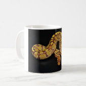 Bruin en goudbal Python Koffiemok (Voorkant links)