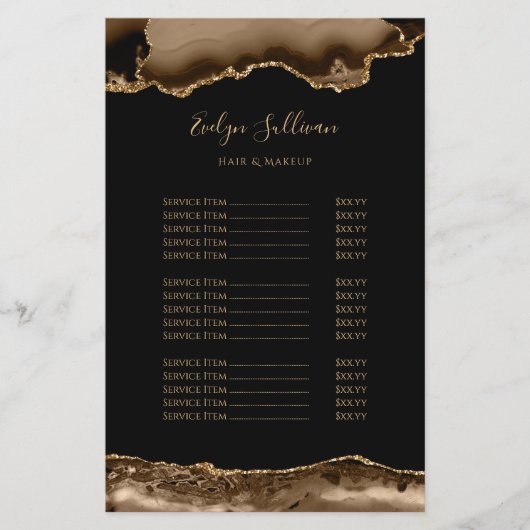 bruin - en goudmakerij - prijslijst flyer (Voorkant)