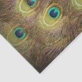 Bruin- en goudpacock tissuepapier (Detail)