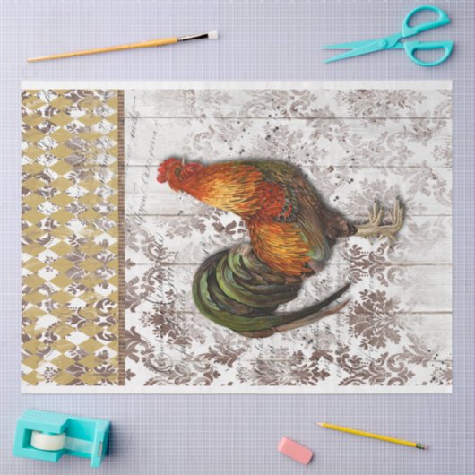 Bruin- en goudpapier tissuepapier (Craft)