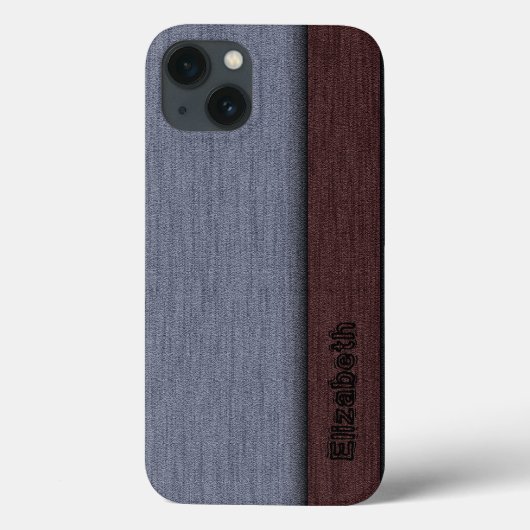 Bruin en grijs Case-Mate iPhone case (Achterkant)