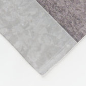 Bruin- en grijze letter B Fleece Deken (Hoek)