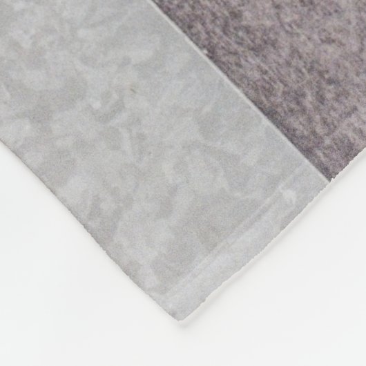 Bruin- en grijze letter B Fleece Deken (Hoek)