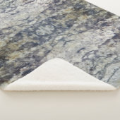 Bruin en grijze marmer Sherpa Blanket Sherpa Deken (3/4)