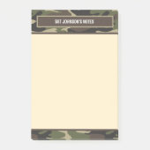Bruin- en Groen Camo-leger vermoeidheidscamouflage Post-it® Notes (Voorkant)