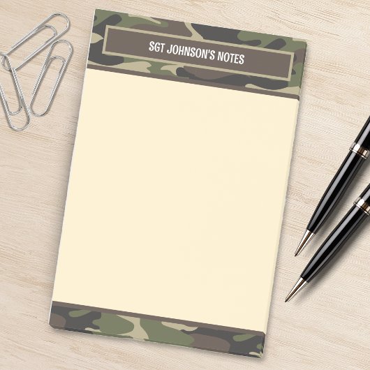 Bruin- en Groen Camo-leger vermoeidheidscamouflage Post-it® Notes