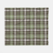 Bruin en groen geplatte rugleuning fleece deken (Voorkant (Horizontaal))