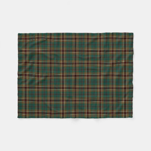Bruin en Groen Plaid Murphy Tartan Fleece Deken (Voorkant (Horizontaal))