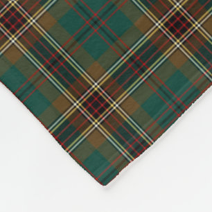 Bruin en Groen Plaid Murphy Tartan Fleece Deken