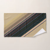 Bruin en groene streep bad handdoek (Handdoek)