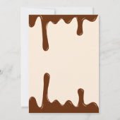 Bruin en honing Chocolade Dessert Baby shower Kaart (Achterkant)